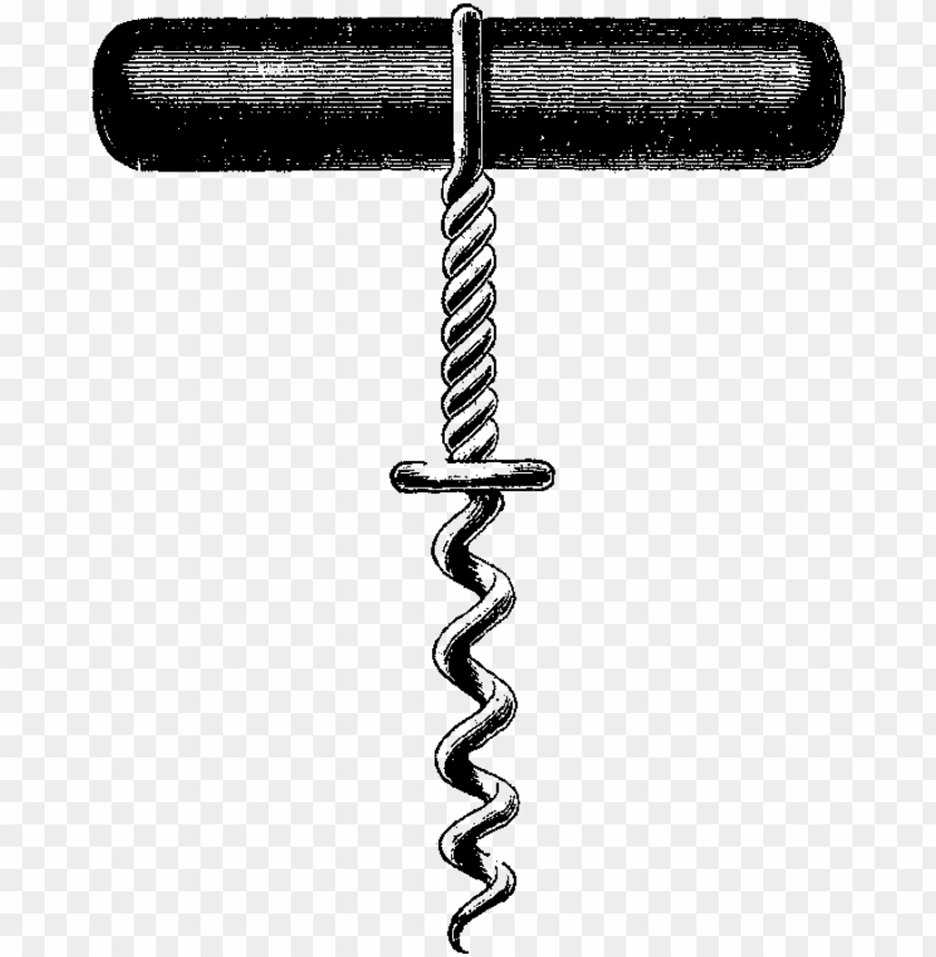free PNG vintage cork screw logo PNG image with transparent background PNG images transparent