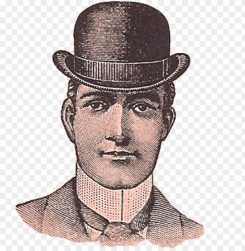 people, men, vintage derby hat man, 