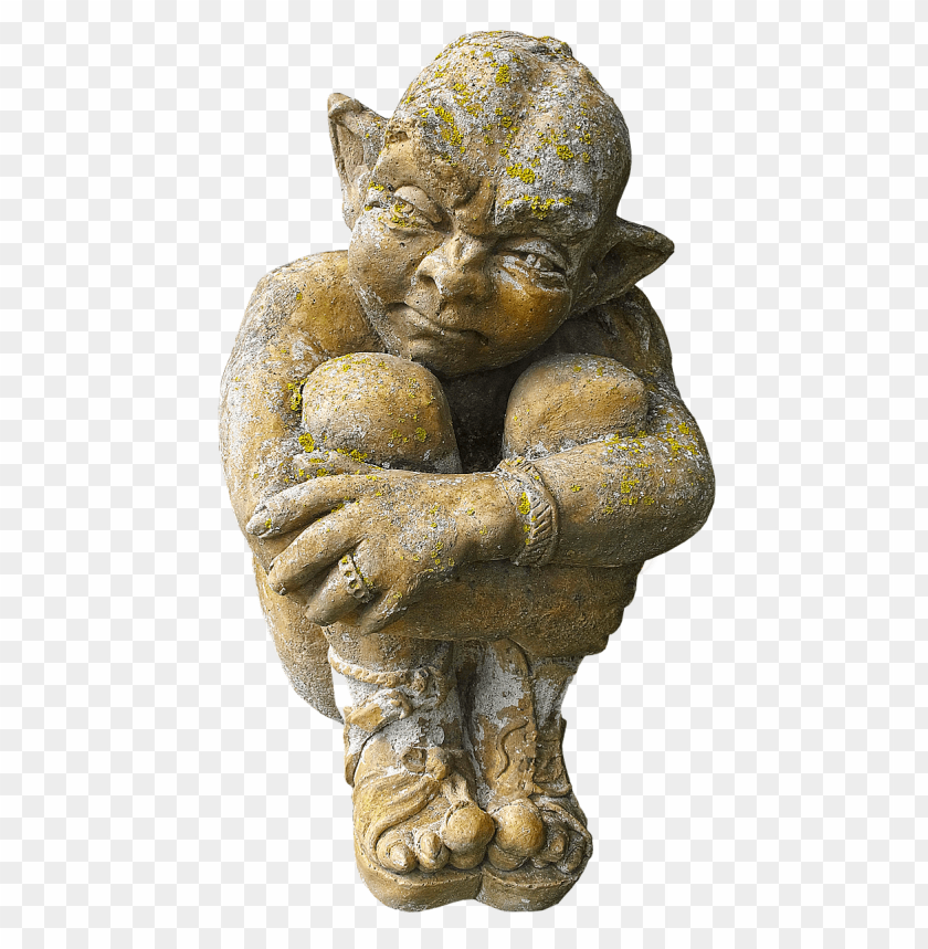 miscellaneous, art, vintage garden gnome statue, 