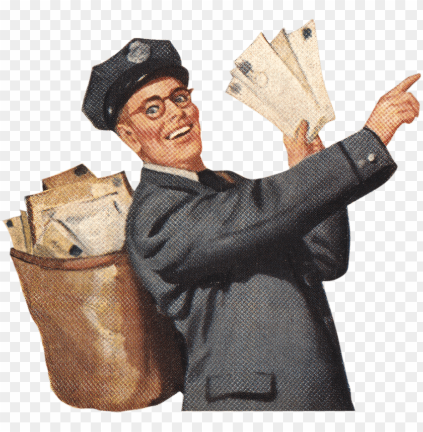 people, men, vintage postman, 