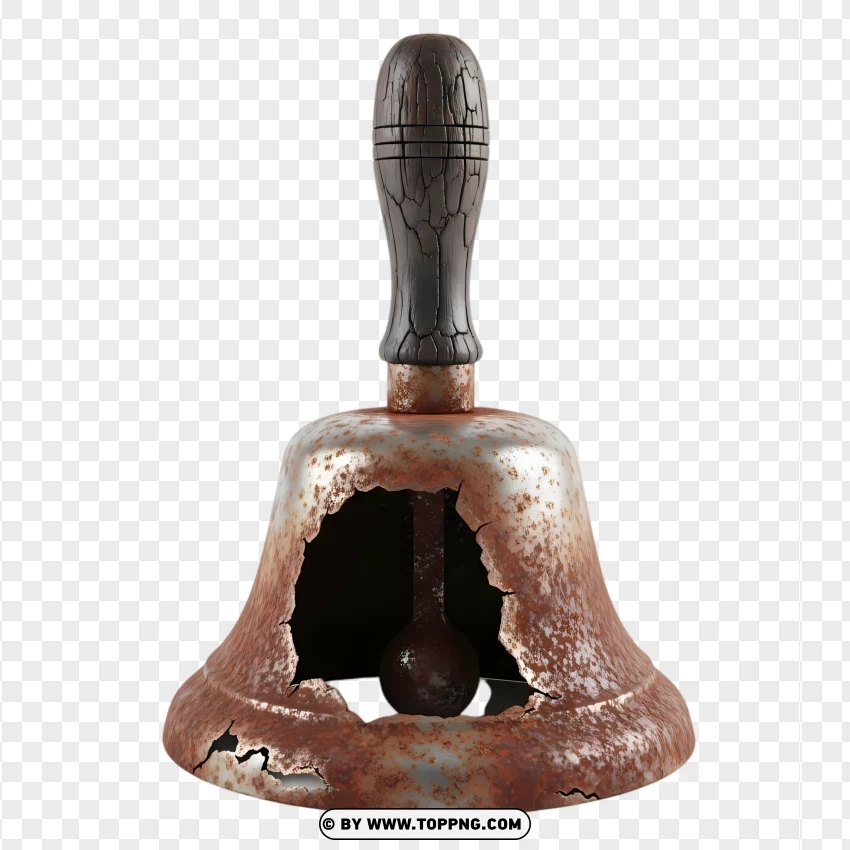 Vintage School Bell PNG Transparent Background