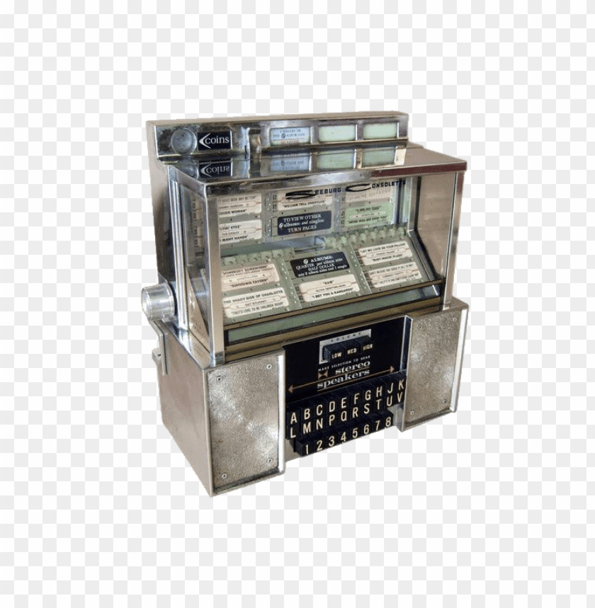 electronics, turntables, vintage table jukebox with stereo speakers, 