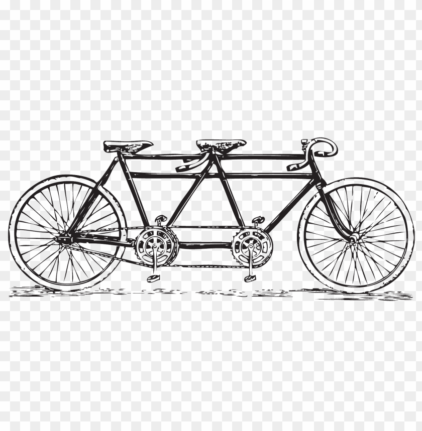 transport, bicycles, vintage tandem bicycle, 
