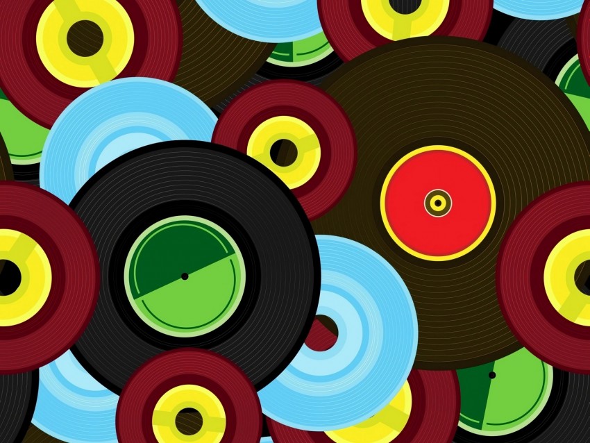 vinyl records, colorful, vinyl, texture, pattern