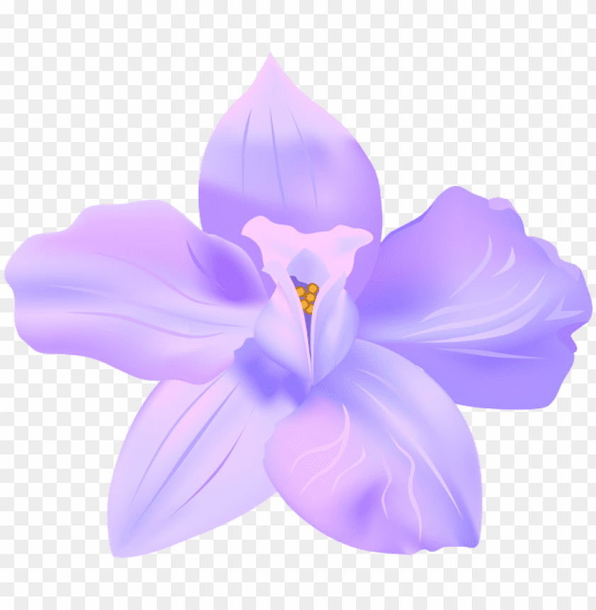 PNG image of violet spring flower decorative transparent with a clear background - Image ID 45499