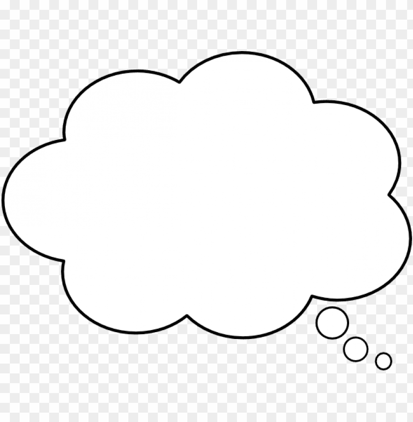 person with thinking bubble clipart