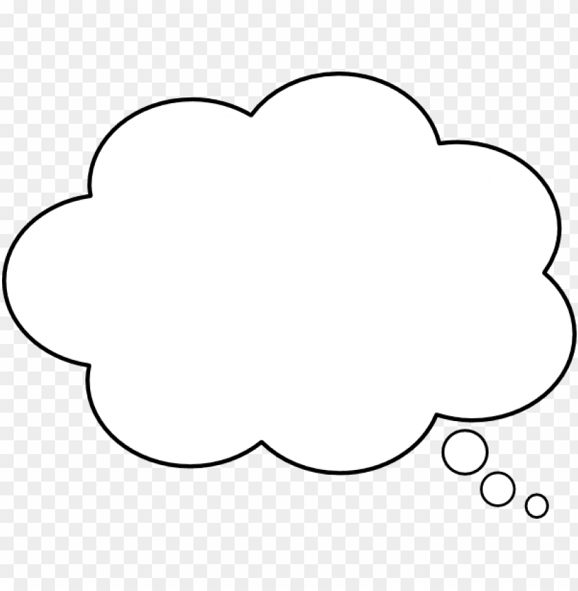 thought balloon clipart with transparent