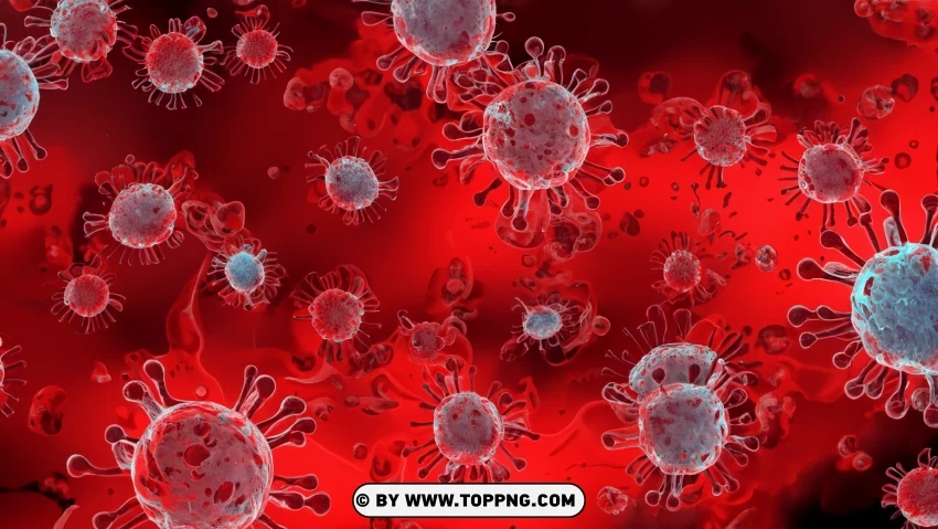 Visualizing Coronavirus at a Macro Scale 3D Illustration Background, EG-5 ,COVID-19, Marburg Virus, Virus, Deadly, Pathogen