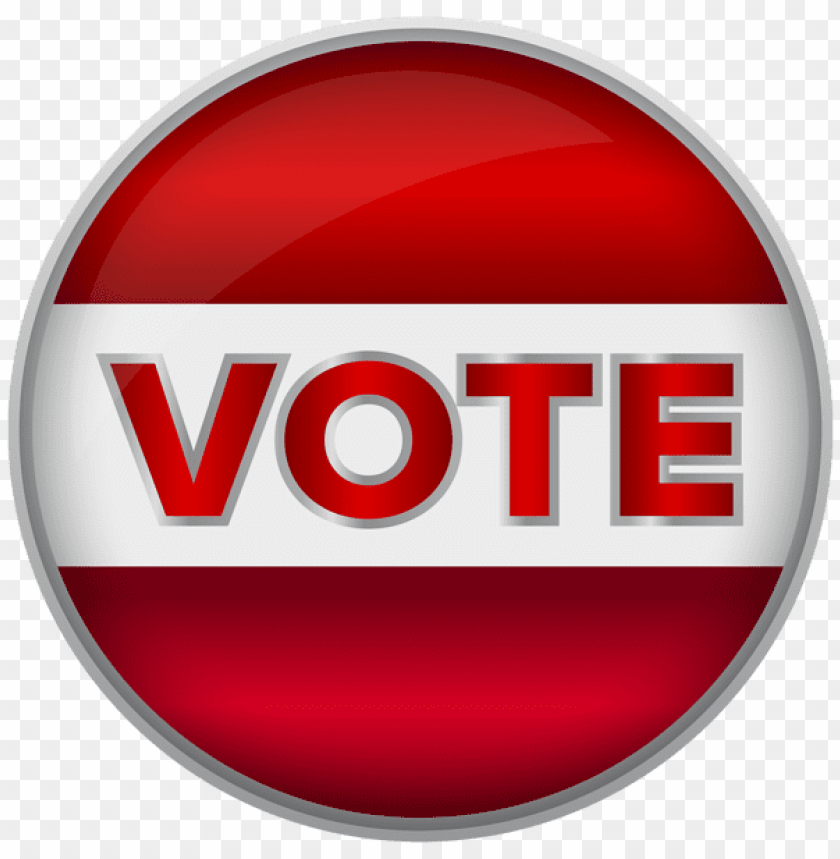 vote red badge clipart png photo - 53626