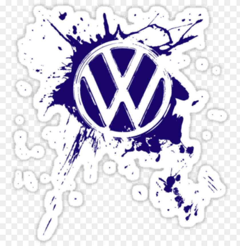 vw, paint, symbol, water splash, vehicle, water, banner