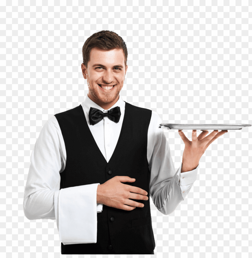 Transparent background PNG image of waiter - Image ID 18674
