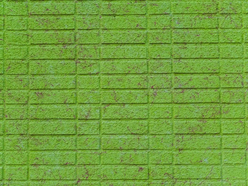 wall, brick, green, surface