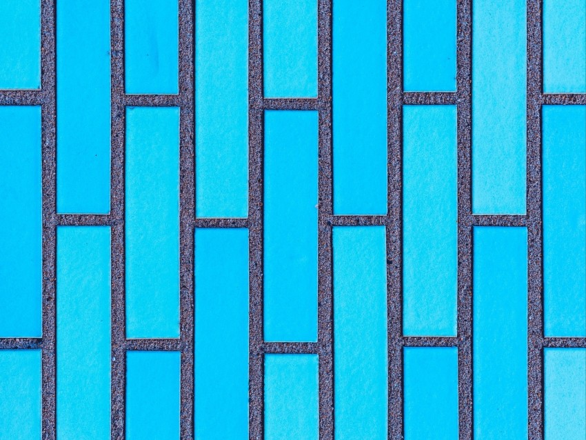 wall, brick, texture, blue