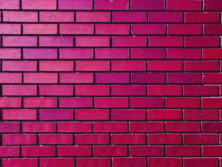 wall, brick, texture, pink, purple, shades