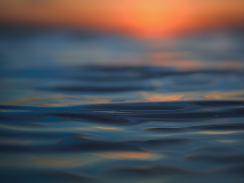 water, blur, macro, ripples