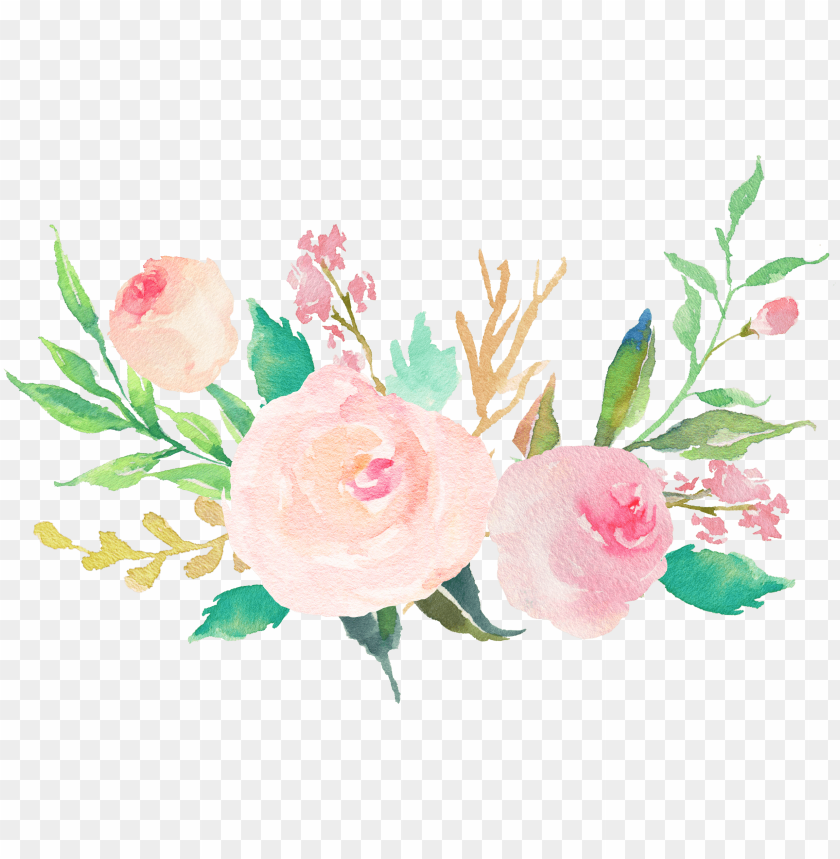 Water Color Flowers Pastel Png Image With Transparent Background Toppng