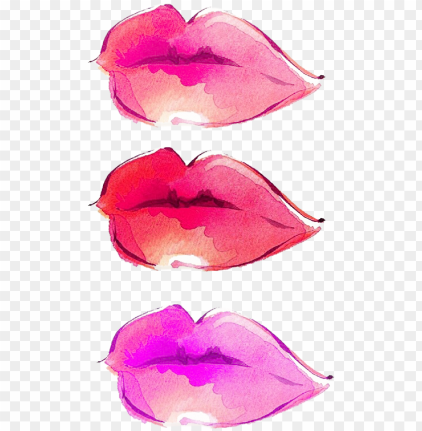 river, lips, watercolor flower, speak, kiss, talk, water color