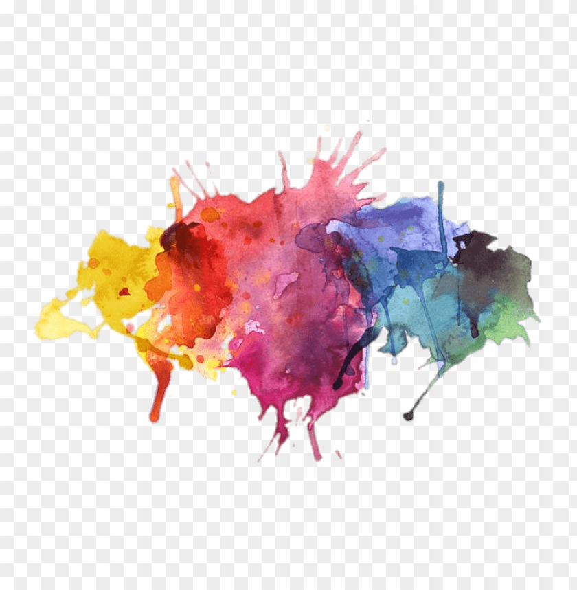 water colors paint splatter PNG transparent with Clear Background ID 118720