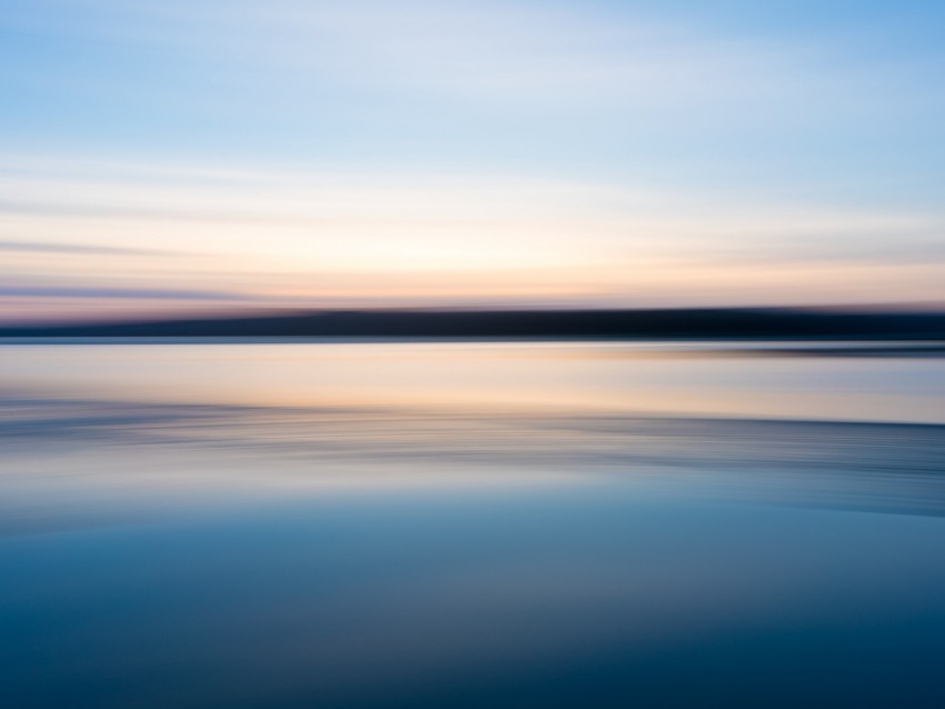 water, sky, horizon, blur, sea
