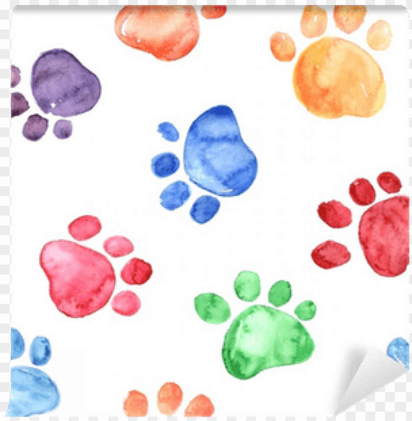 watercolor animal foot prints PNG transparent with Clear Background ID 93167