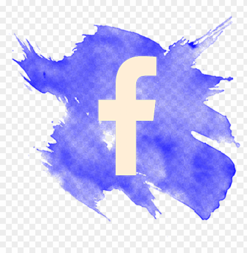 Watercolor Facebook Logo Png Image With Transparent Background Toppng
