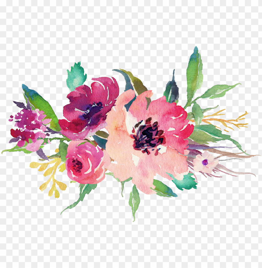 watercolor floral bouquet stock wedding flowers watercolor png - Free PNG Images ID 129095