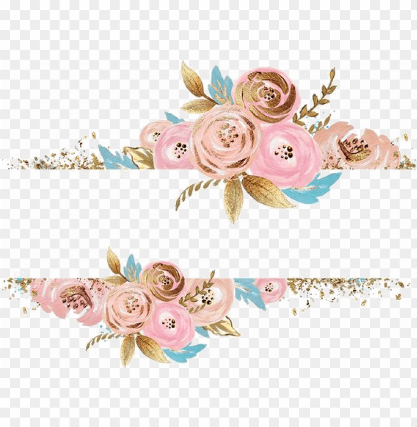 Download Watercolor Flower Gold Png Image With Transparent Background Toppng
