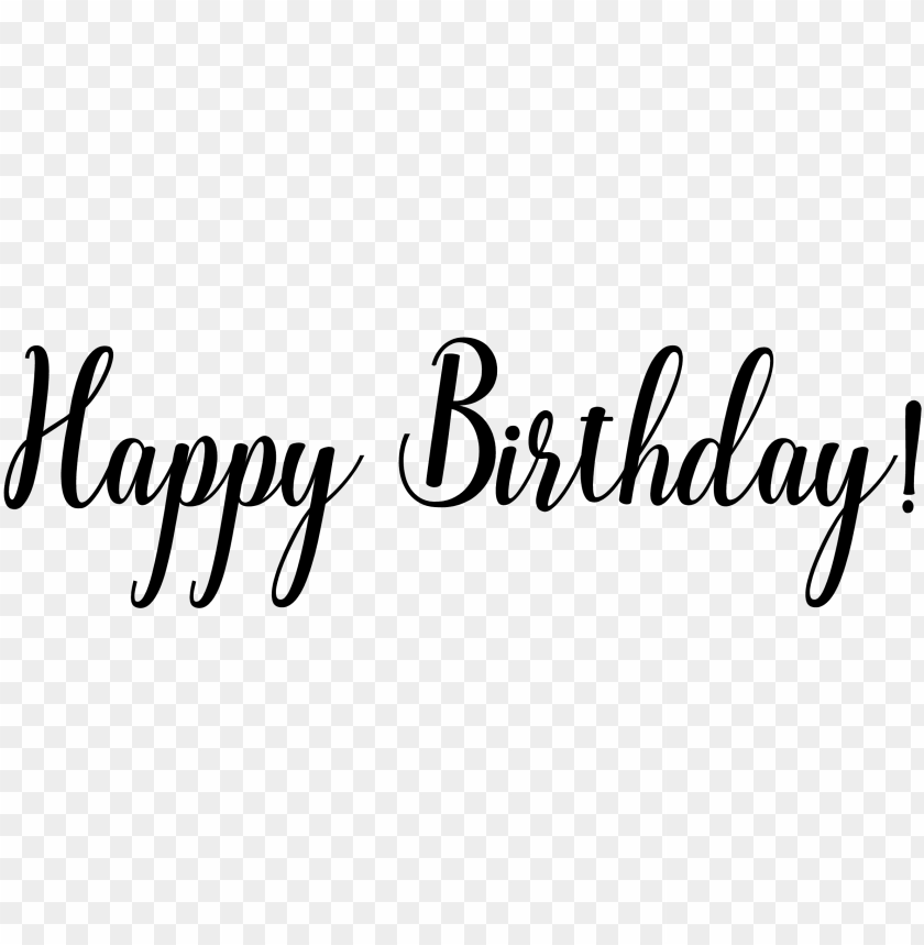 watercolor fonts - happy birthday word transparent PNG image with ...