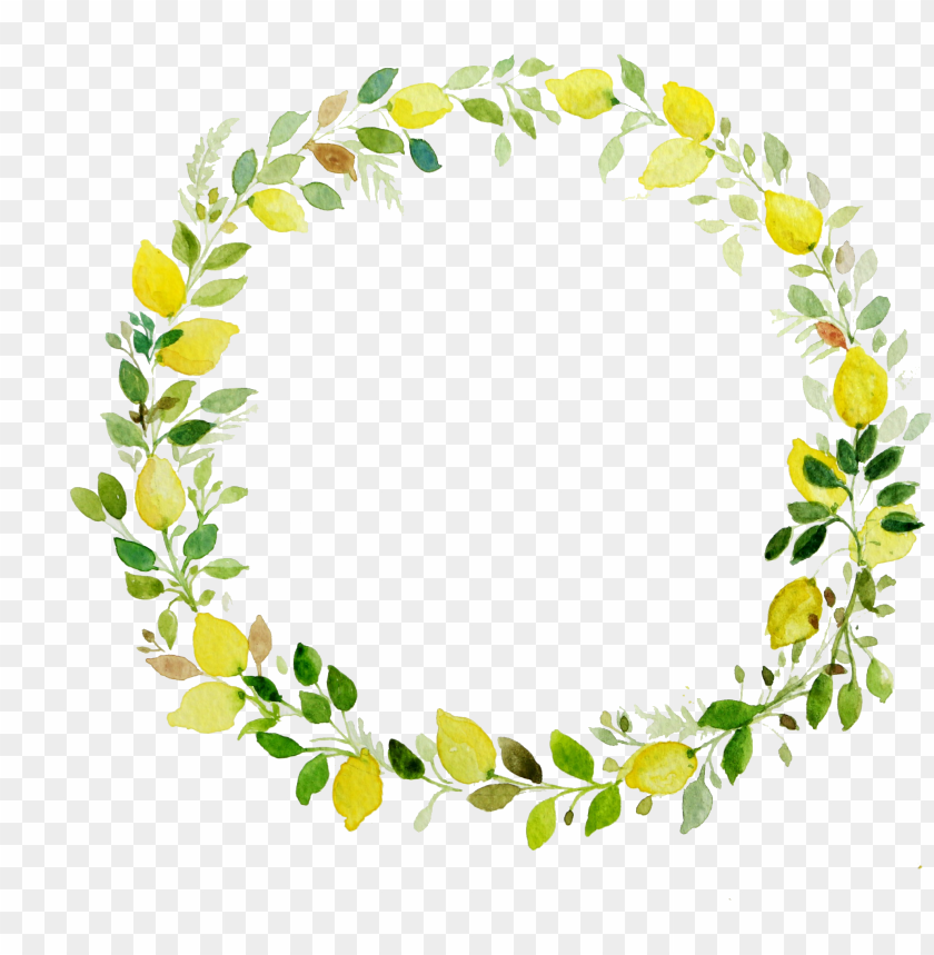 watercolor laurel png - flower wreath transparent background PNG image with transparent background@toppng.com