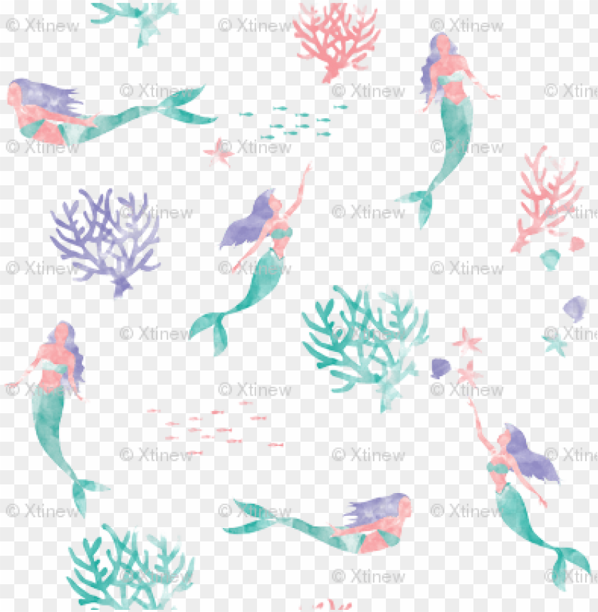 watercolor flower, little mermaid, mermaid, the little mermaid, water color, unicorn, sea