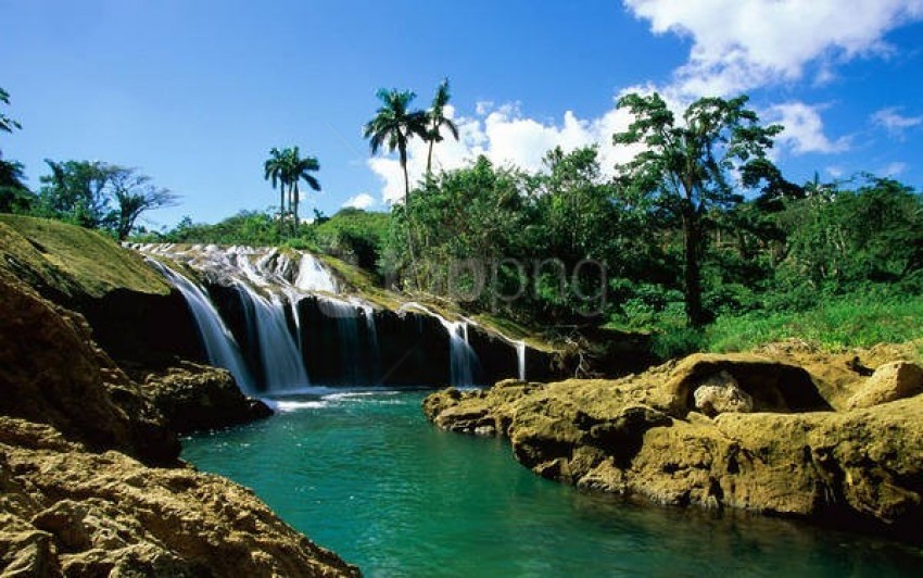 waterfall in cuba wallpaper background best stock photos@toppng.com