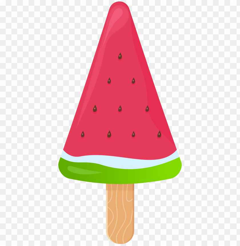 cream, ice, stick, watermelon