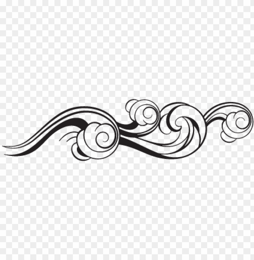 wave design black and white PNG image with transparent background | TOPpng