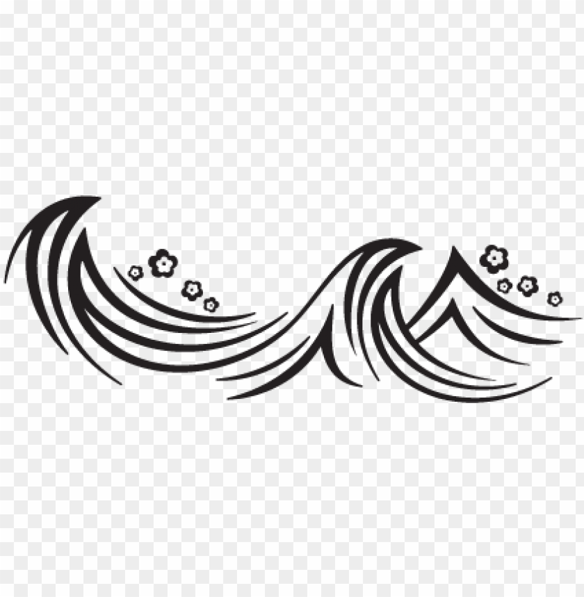 wave silhouette at getdrawings - waves png black and white PNG image with t...