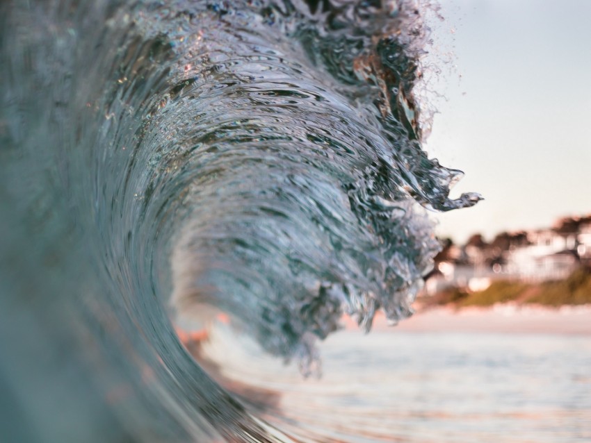 wave, water, sea, spray, surf