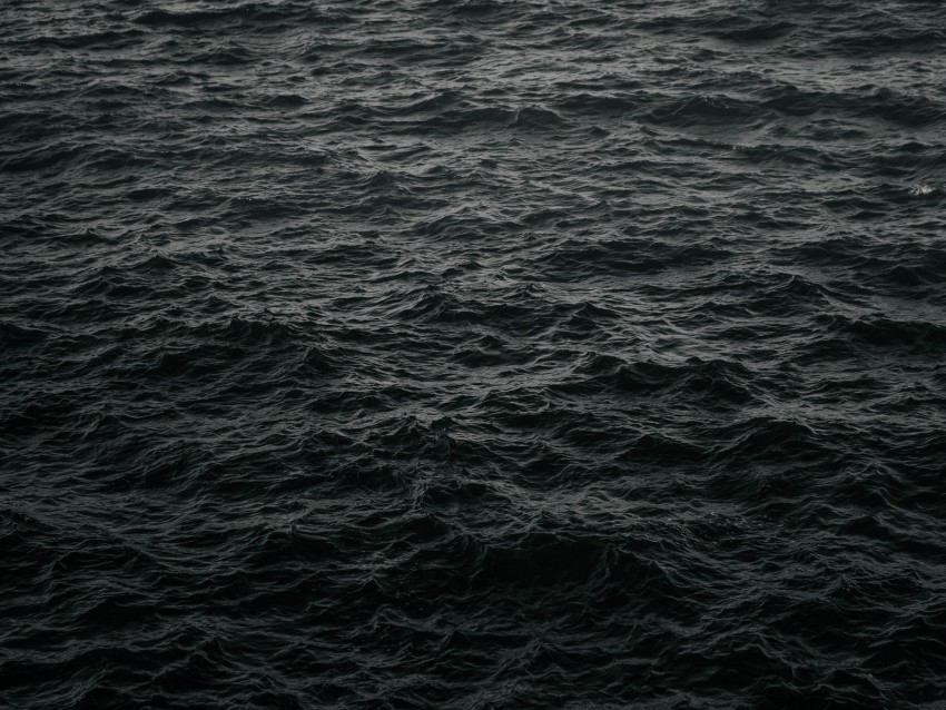 waves, ripples, dark, water, sea