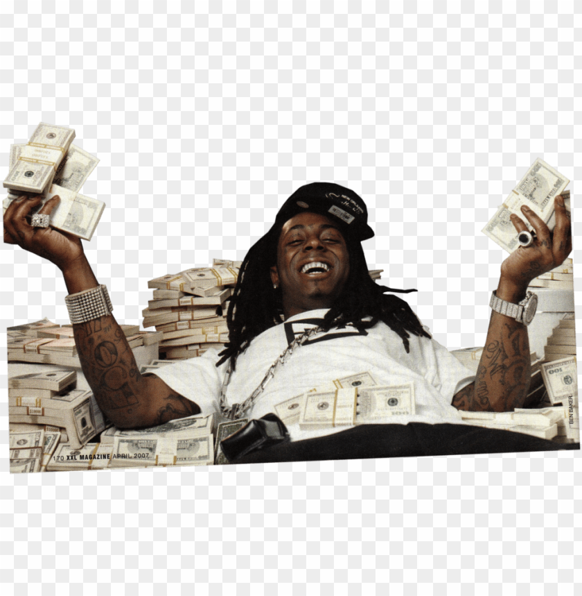 wayne laying in money lil wayne laying in money PNG transparent with Clear Background ID 248724