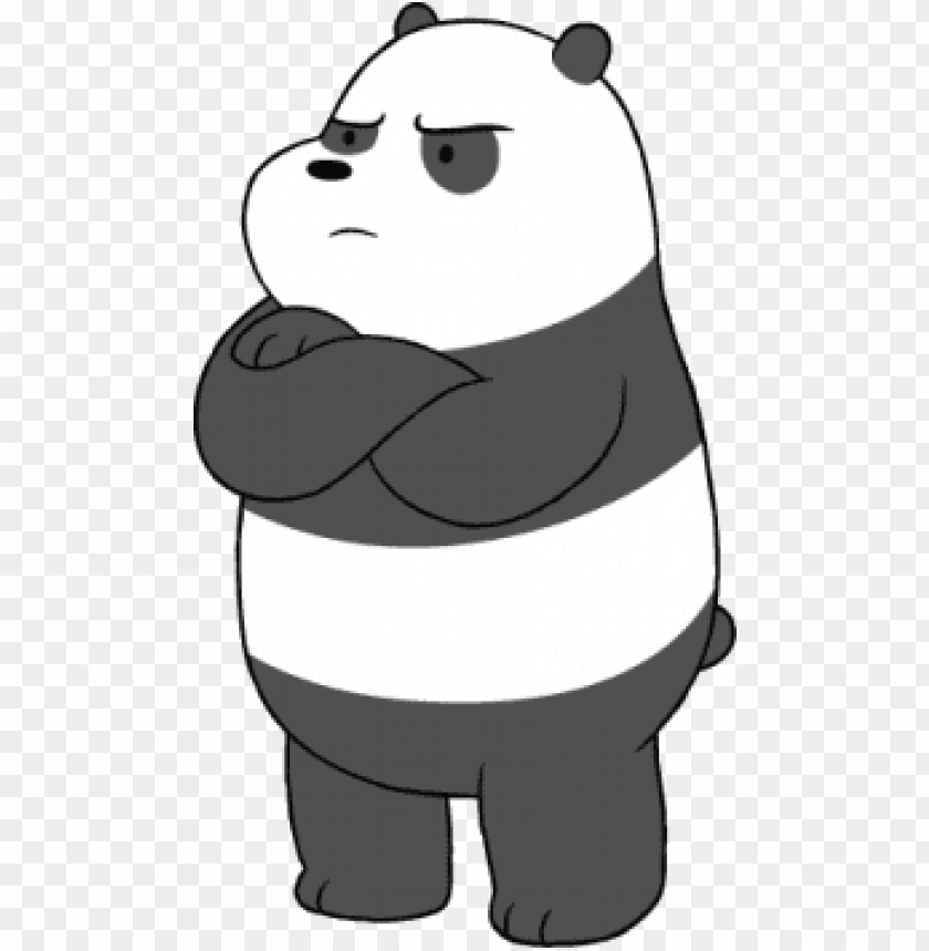 We Bare Bears Panda Angry PNG Transparent Background