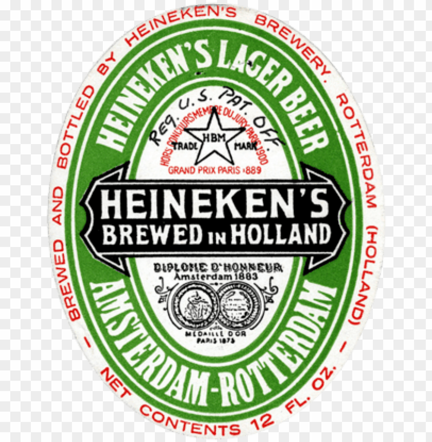 free PNG we believe in our beer, so we put our name on it - heineken label PNG image with transparent background PNG images transparent