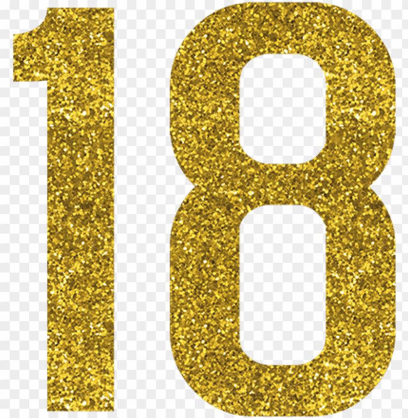 We Provide A Wide Variety Of Handmade 18th Birthday Number 18 Gold Png Image With Transparent Background Toppng