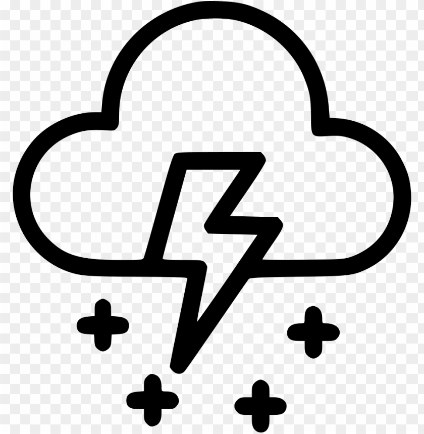 Download Weather Snow Wind Lightning Svg Png Icon Thunder And Cloudy Clipart Png Image With Transparent Background Toppng