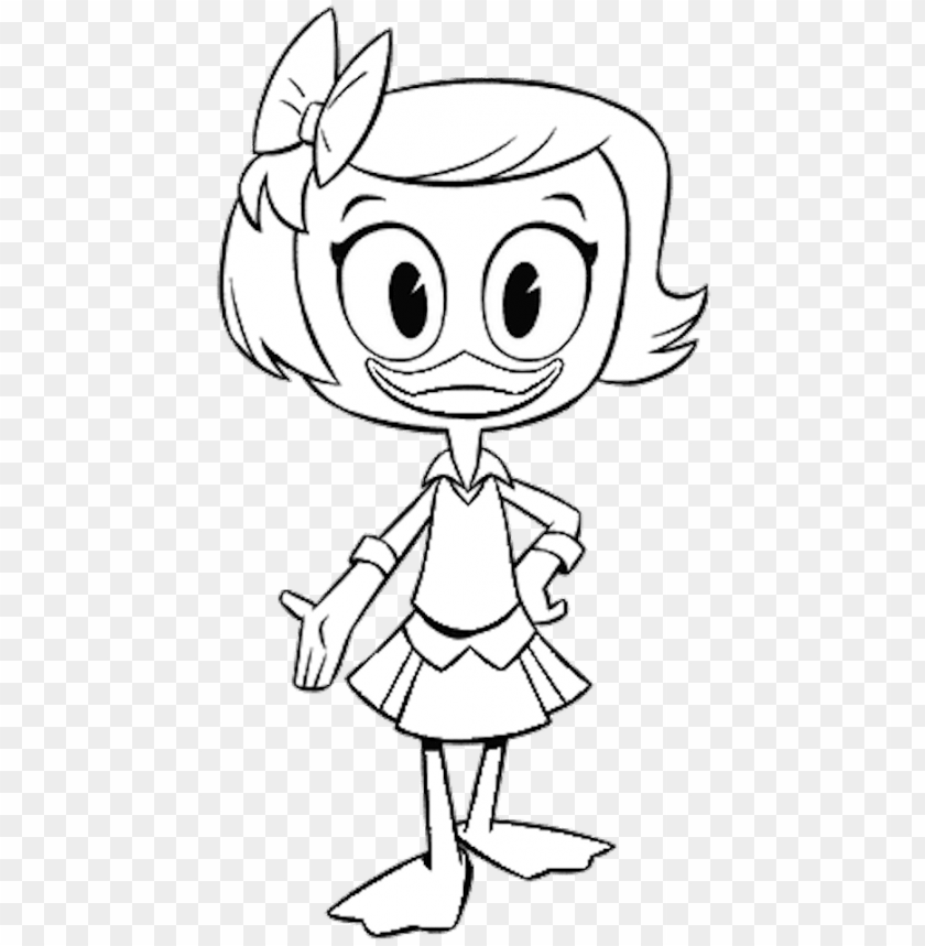 webby ducktales coloring page ducktales 2017 coloring pages PNG transparent with Clear Background ID 179580