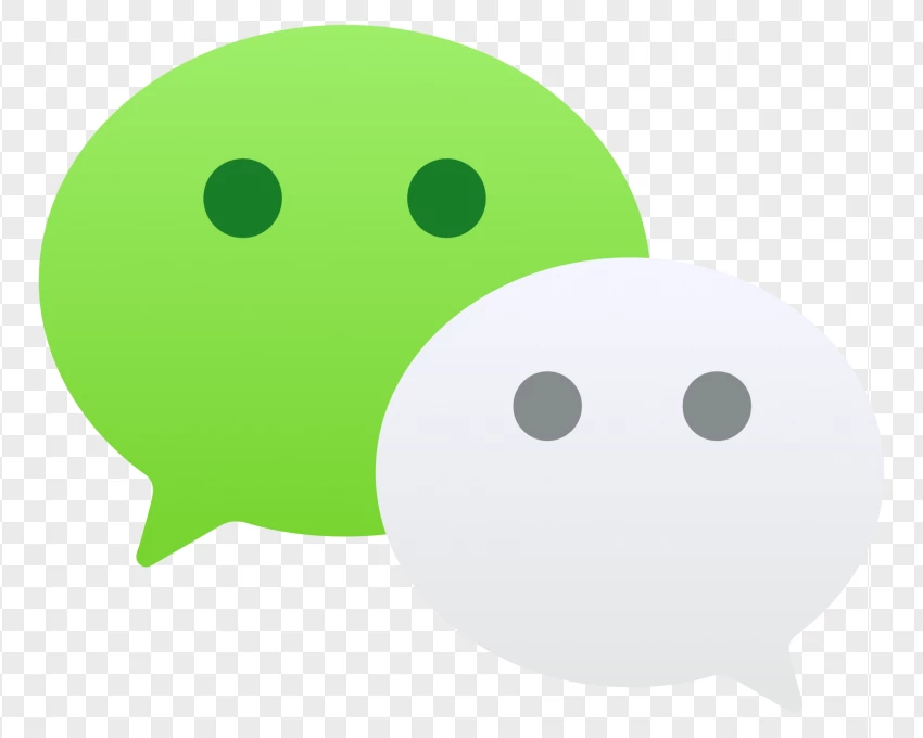 Wechat Green Icon Logo PNG Transparent Background