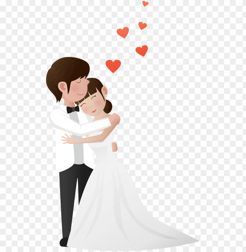 wedding couple love each other transprent png wedding couple vector PNG transparent with Clear Background ID 171394