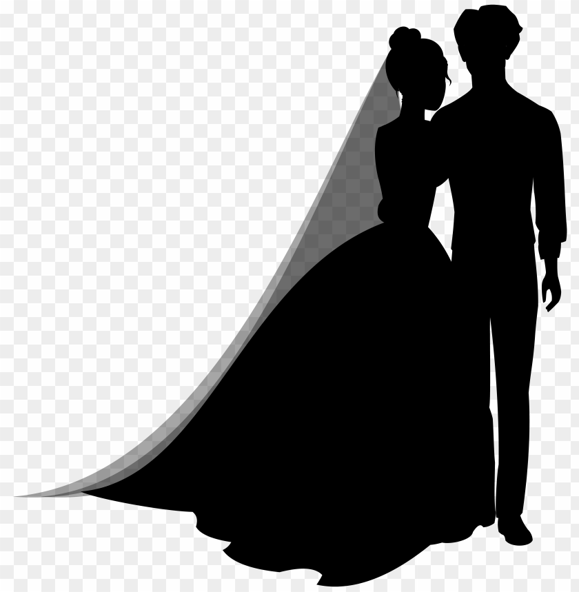 free PNG Download wedding couple silhouettes clipart png photo   PNG images transparent