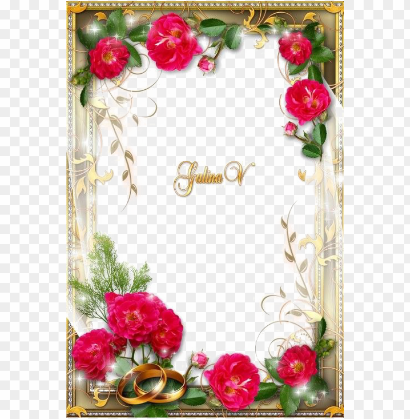wedding frame border PNG transparent with Clear Background ID 229620