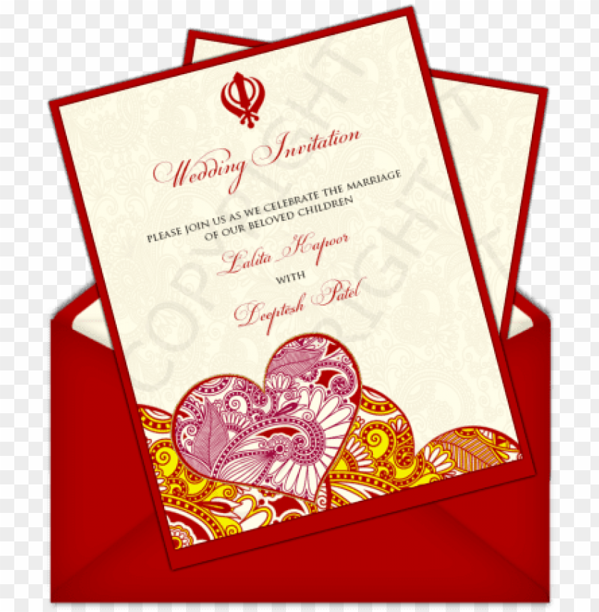 wedding invitation PNG transparent with Clear Background ID 84849