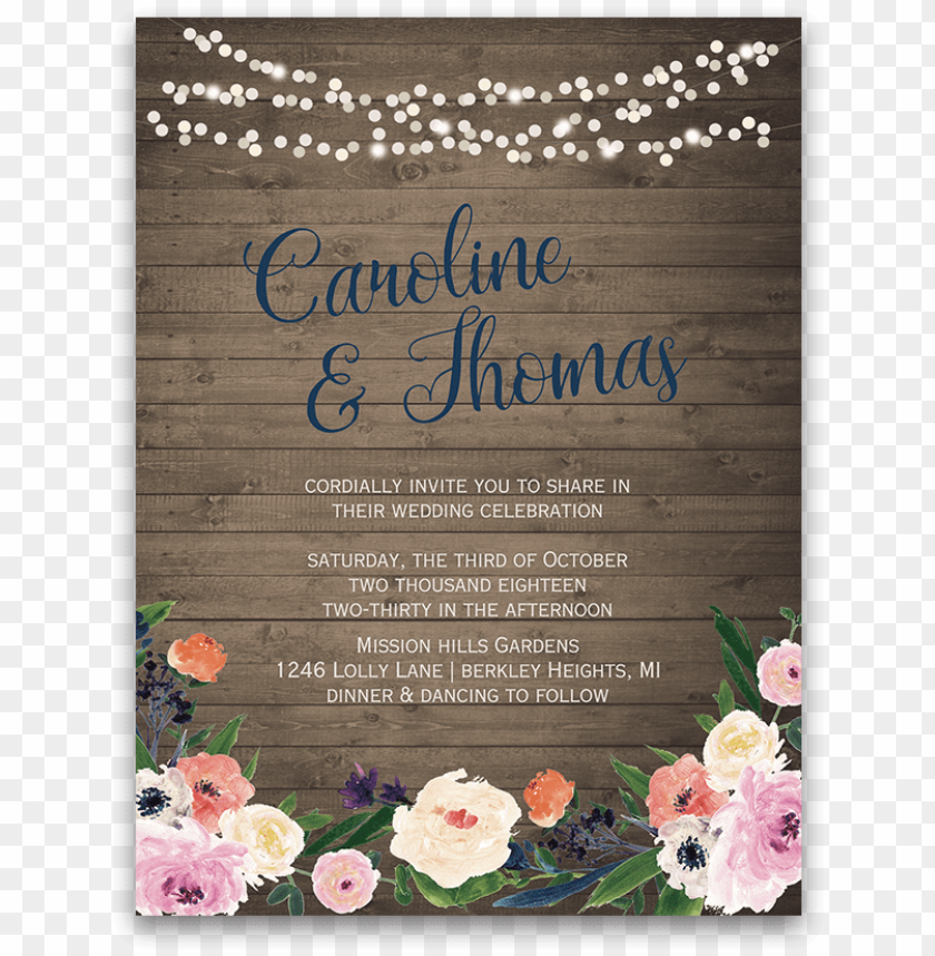 wedding invitation PNG transparent with Clear Background ID 89377