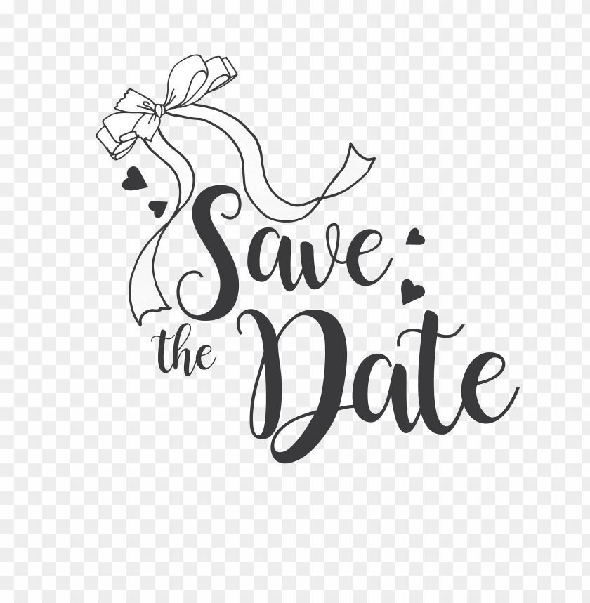 Download wedding save the date clipart png - Free PNG Images | TOPpng