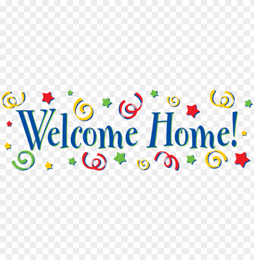 Welcome Home Banner Designs PNG Transparent Background